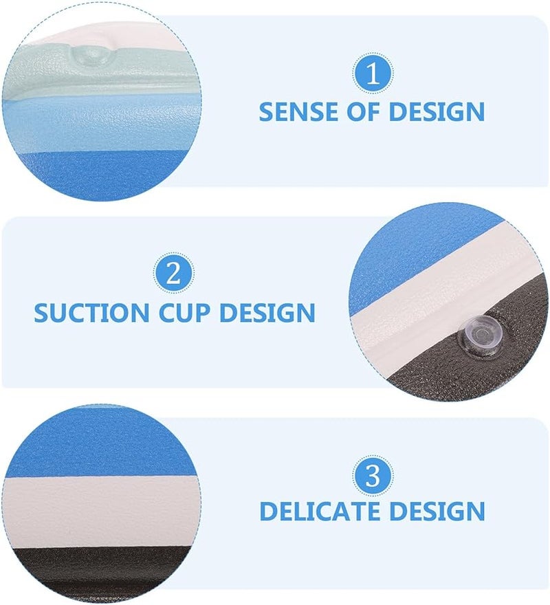 Bath Pillow with Strong Suction Cups for Neck and Back Support Comfortable Foam Headrest - Image 3